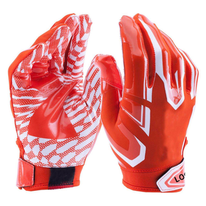 Guantes de Fútbol Americano con Logotipo Personalizado OEM, Guantes de Fútbol Americano con Palma de Silicona de Alto Agarre, Suministro de Fábrica al por Mayor - Product Image 5