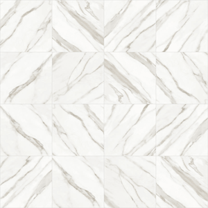 UNION Carrelage Moderne en Marbre Blanc Calacatta Aline Raphael 32x32 Poli, Étanche pour Chambre, Salle de Bain et Sol de Villa - Product Image 1