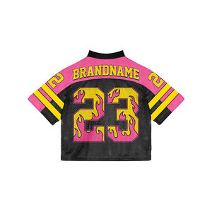 Camisetas Deportivas Personalizadas con Estampado Urbano, Cuello en V, para Hombre, de Secado Rápido, Holgadas, Estilo Jersey de Fútbol Americano, Baloncesto y Fútbol Soccer - Product Image 3