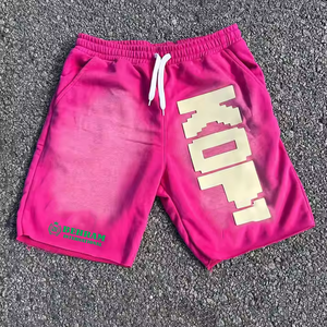 <b>Men's</b> <b>Shorts</b> Quick Dry Breathable Embroidery <b>Patches</b> Baggy Style 100% Cotton Canvas High Waist Drawstring Closure Customizable - Product Image 3