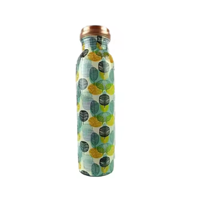 100% Copper <b>Water</b> <b>Bottle</b> Lotus Enamel Printed Copper <b>Bottle</b> Available in Different Styles Wholesale Price - Product Image 6