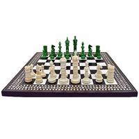 Jeu d'échecs en os et corne de chameau fabriqué à la main de haute qualité jeu d'échecs en os pièces d'échecs en os avec mallette de rangement