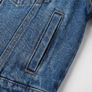 Chaqueta Casual de Invierno para Hombre, de Mezclilla Teñida, Antiarrugas, de Algodón Transpirable, Color Personalizable, Estilo Urbano de Moda - Product Image 5