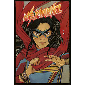 Affiche de bande dessinée Ms. Marvel de style moderne pour décoration murale - Product Image 1