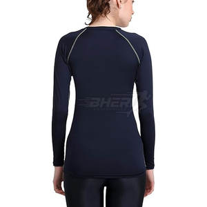 Venta caliente de alta calidad de manga completa de las mujeres camisas de compresión formales ligero de secado rápido transpirable - Product Image 5