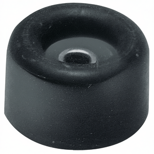 Tampon de porte en caoutchouc rouge 30 mm avec support à cheville de 26 mm – Lot de 50 protections et coussinets pour tapis - Product Image 2