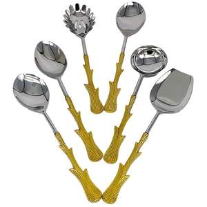 Juego de cubiertos de metal de comedor de lujo Diseño único Artículos de mesa Cuchillo Cuchara Tenedor para hotel y restaurante - Product Image 6