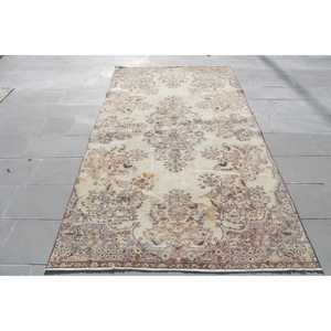 Alfombra Turca Vintage de 4.8x8.9 pies, Alfombra Grande, Alfombra de Camuflaje Marrón - Product Image 1