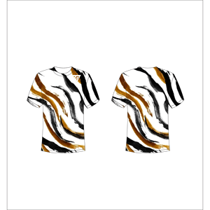 เสื้อยืดผู้ชายสีดำลายจุด แขนสั้น คอกลม ทรงปกติ สวมใส่สบาย ผลิตโดย Trackstar OEM แบรนด์ส่วนตัว รุ่น TSI-G05-P0629 - Product Image 5