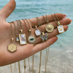 LUCKYJIU Fabricants de bijoux personnalisés disponibles pour les pendentifs, colliers, bagues, bracelets, boucles d'oreilles, bijoux en acier inoxydable plaqué or - Product Image 1