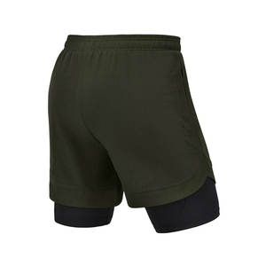 Venta al por mayor de alta calidad Pantalones cortos para correr con forro interior Anti-Chafe Pantalones cortos de entrenamiento de secado rápido Pantalones cortos para correr - Product Image 5