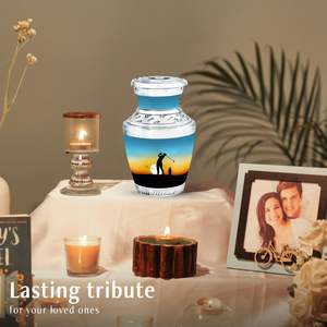 Mini urnas de Golf de nuevo diseño de Metal para cenizas humanas, hombres y mujeres adultos, urna pequeña para cenizas, urna de tamaño personalizado para adultos - Product Image 4