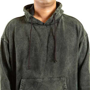 Survêtement personnalisé à bas prix pour hommes Ensemble de survêtement de jogging en deux pièces Ensemble de survêtement dernier style délavé à l'acide - Product Image 6