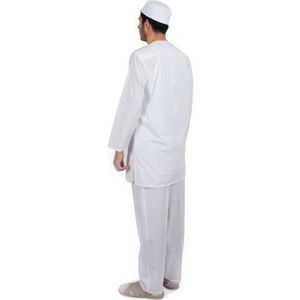 Abaya Larga Informal Vintage Personalizable, Estilo Afgano, para Hajj y Umrah, Suministro ODM, Tallas XS-XXL, Logotipo Personalizado, Beige, Blanco, Verano, Invierno - Product Image 3