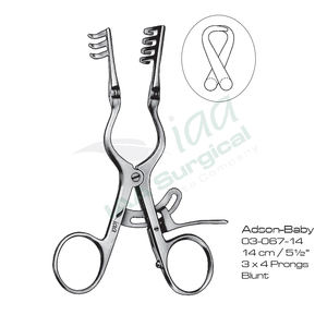 Retractor Abdominal Manual Adson para Bebés, Instrumento Quirúrgico de Acero Inoxidable con Certificación CE - Product Image 4