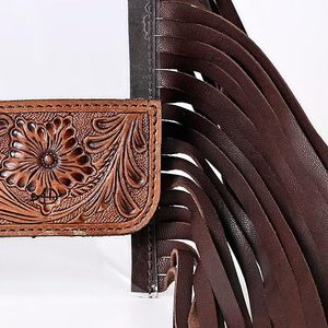 Bolso de cuero multiusos para mujer con estilo, nuevos bolsos transparentes hechos a mano occidentales, diseño multiusos a la moda - Product Image 4