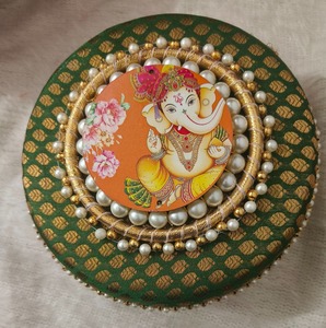 Ganesha Sweet Box Wedding Return Gift for Guest Bulk <b>Birthday</b> Party <b>Favor</b> Festival Event Corporate Nikah Gifting Dry Fruit Boxes - Product Image 3