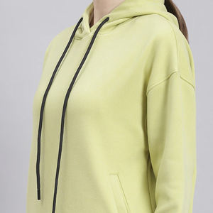 High Quality Low MOQ Custom OEM Women's Winter <b>Long</b> <b>Hoodies</b> 100% Cotton Fleece Custom Logo Front Printing Wholesale Trending - Product Image 5