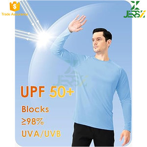 Camisa de protección solar de manga larga UPF 50 + para hombre de alto rendimiento, de secado rápido, transpirable, que absorbe la humedad, protección contra erupciones UV - Product Image 2