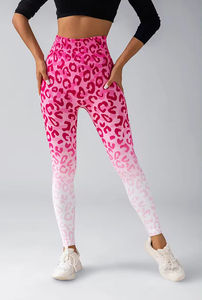 Leggings de yoga et de sport pour femmes de la marque FITFASHION, taille haute, style uni, avec logo de fabrication pour adultes - Product Image 4