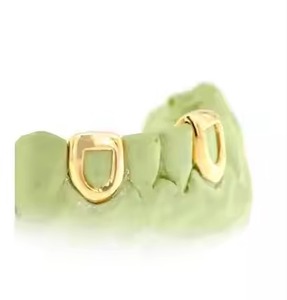 Tùy chỉnh Rắn vàng grillz đồ trang sức nha khoa mở mặt răng cửa Răng Nanh 10k 14k vàng trắng Rose Gold moissanite tốt piercing - Product Image 1