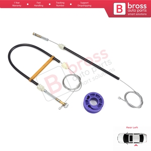 Kit de réparation de lève-vitre arrière gauche BWR5245 pour Phaeton 3D MK1 2002-2016 SWB (entreaxe court) 3D4839755 - Product Image 2