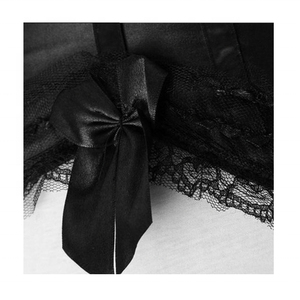 คอร์เซ็ทสีดำแนวฮาโลวีนสำหรับผู้หญิงปรับขนาดและสีได้ปรับแต่งได้ - Product Image 6