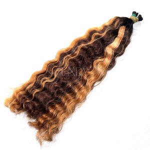 High Quality Bulk Hair Hot Selling 2025 Burmese <b>Curly</b> Customized Color <b>Bundles</b> Real Human Hair to Make Wigs - Product Image 4