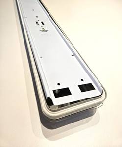 Plafonnier industriel puissant et fiable, étanche, 2X58, IP65, protection contre la poussière, haute qualité, linéaire, 4100K, neutre - Product Image 5
