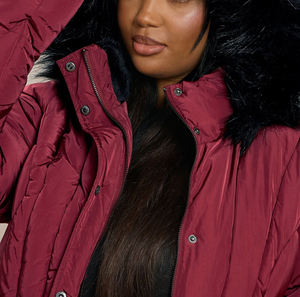 Custom Made Plus Size STand Up <b>Collar</b> with detachable hood Lightweight Duck Down Puffer Jacket Streetwear Solid Color Jacket - Product Image 2