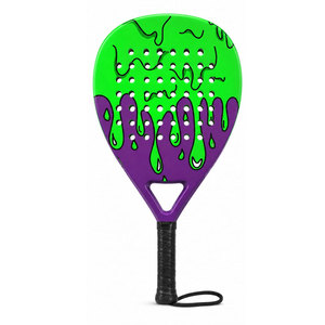 ไม้เทนนิส Padel รุ่น Teardrop Diamond สีเขียว-ม่วง ลายกราฟิก ด้ามจับกันลื่น พกพาสะดวก น้ำหนักเบา สำหรับผู้ชาย เล่นสนุกในสวนหลังบ้าน ใช้ได้กับทุกพื้นผิว - Product Image 2