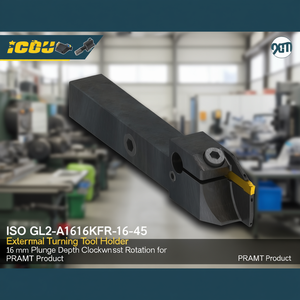 Portaherramientas de Torneado Externo ISO GL2-A1616KFR-16-45 con Profundidad de Inserción de 16 mm y Rotación en Sentido Horario para Productos PRAMET - Product Image 3