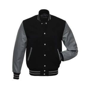 Chaquetas de béisbol de lana para mujer al por mayor chaqueta universitaria en blanco - Product Image 6