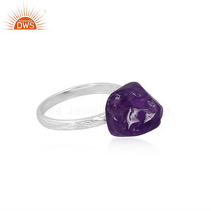 Best and New Design 925 Sterling Silver Natural <b>Amethyst</b> Gemstone Band <b>Ring</b> Custom Jewelry For Women Gift For Her - Product Image 3