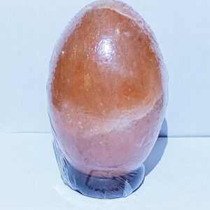 Decorative Egg Form Salt <b>Lamp</b> Carved from Authentic Himalayan Rock Salt Beautifully Glowing Craft for Calm Interiors - Product Image 6