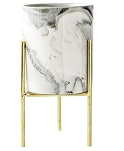 Cubos de Metal para jardín con mango, cubos de maceta rústicos Retro decorativos de tamaño mediano, latas para plantas o almacenamiento - Product Image 3