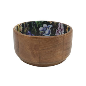 Bol de fruits de forme ronde en bois de nouvelle conception fini naturel pour la maison de table et les hôtels nourriture et collations bols de service faits à la main - Product Image 6