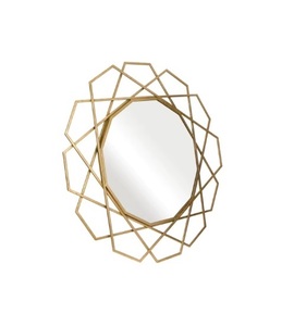 80cm Novel Design Modern <b>Large</b> Brass Art Wedding Decorative Wall Mirrors Gold <b>Frame</b> Indoor Living Room - Product Image 1