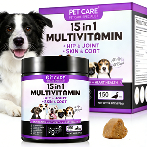 OEM 11 en 1, Golosinas Masticables para Perros y Gatos, Multivitamínicas, Glucosamina, Condroitina, Vitamina, Polvo de Arándano, para la Salud de la Piel y las Articulaciones, con Tapa - Product Image 1