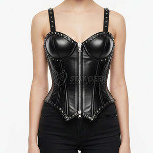 Gothic Corset Top for Women with Lace Up Design, Vintage Victorian Steampunk Bustier OEM/ODM - Product Image 5