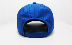 Gorra de béisbol perforada de poliéster resistente al agua estructurada con logotipo personalizable, moda joven y clásica, hecha en fábrica de Vietnam - Product Image 5