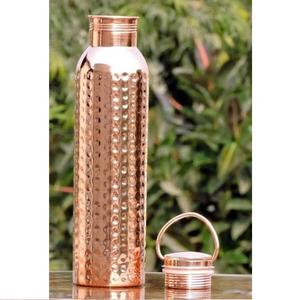 Botella de Agua de Cobre con Diseño Martillado, Botella de Agua de Cobre Sólida para Beber, Artículo de Hostelería de Alta Calidad - Product Image 4