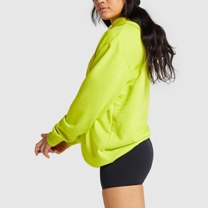 Suéter de mujer personalizado sudaderas con capucha verdes Tops sudaderas de manga larga Sudadera con capucha para damas Sudadera de cuello redondo con sombrero - Product Image 3