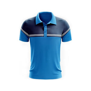 Polo de hombre con paneles superiores de alta calidad, venta al por mayor de nuevos polos de hombre de talla grande europeos y americanos - Product Image 4