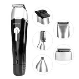 Kit de toilettage 5-en-1 pour homme, tondeuse électrique étanche pour cheveux et barbe, tondeuse rechargeable pour nez et oreilles, produit ménager en plastique - Product Image 3