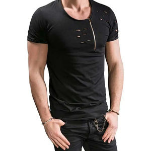 New Style <b>Men's</b> Vintage Washed Thick Cotton T-<b>Shirt</b> Custom Screen Printed Front Solid Oversized Fit Short Sleeve Anti-Pilling - Product Image 3