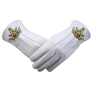 Passé Master Blue Lodge California Regulation Gants Cuir Avec Emblème Or 2025 Maçonnique Regalia Franc-Maçon Gants OEM Entretenu - Product Image 1