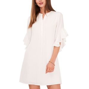 Abito Elegante Casual da Donna Vince Camuto con Maniche a Sbuffo, Traspirante, Bianco, Taglie dalla XS alla XL - Ideale per Uscite Diurne e Serate in Discoteca - Product Image 1