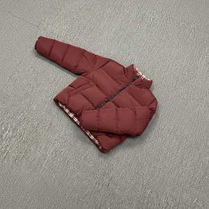 Chaqueta de invierno con cuello levantado acolchado de algodón bordado teñido de alta calidad con logotipo personalizado de talla grande a prueba de viento para mujer 2025 - Product Image 5