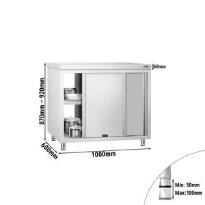 ตู้พื้นสแตนเลส PREMIUM - แบบทะลุ - 1000x600 มม. - Product Image 2